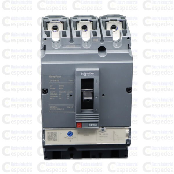 INTERRUPTOR TERMOMAGNÉTICO 112-160A REGULABLE EASYPACT-SCHNEIDER