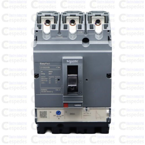 INTERRUPTOR TERMOMAGNÉTICO 175-250A REGULABLE EASYPACT-SCHNEIDER