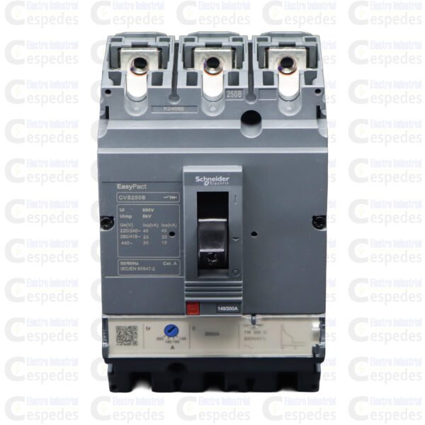 INTERRUPTOR TERMOMAGNÉTICO 175-250A REGULABLE EASYPACT-SCHNEIDER