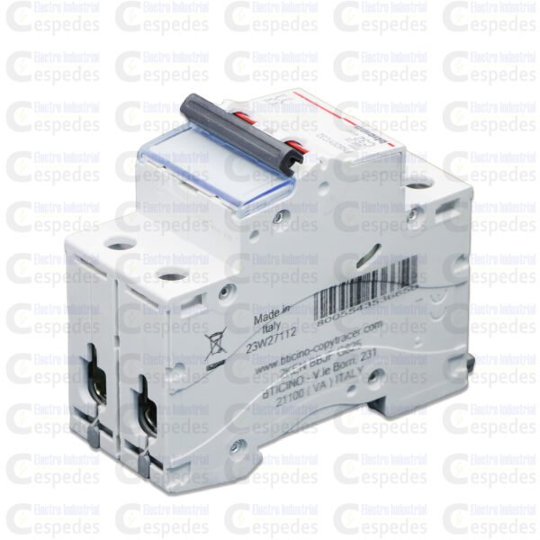 INTERRUPTOR TERMOMAGNETICO 2X32A RIEL-BTICINO