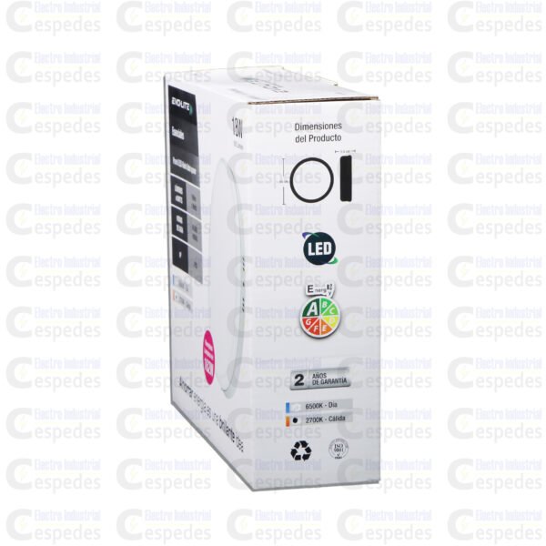 PANEL LED 18 AWG HIELO REDONDO LUZ DÍA-III PANEL LED 18W (162W) LUZ DÍA