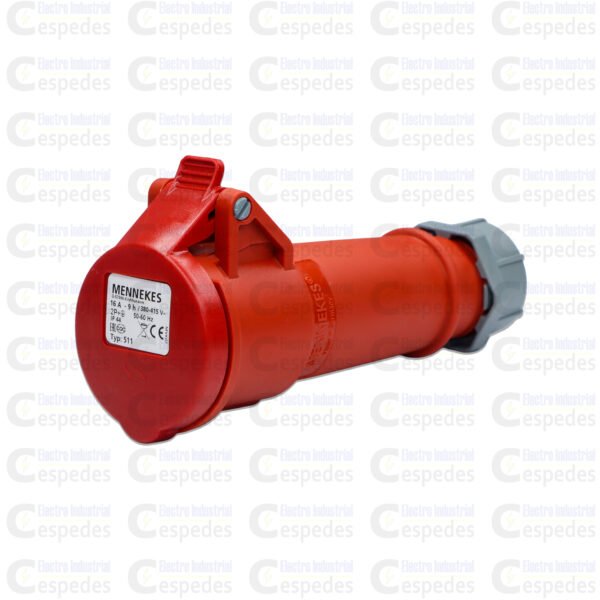 TOMA INDUSTRIAL 2X16A AEREA-ROJO