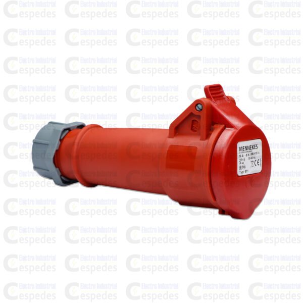 TOMA INDUSTRIAL 2X16A AEREA-ROJO