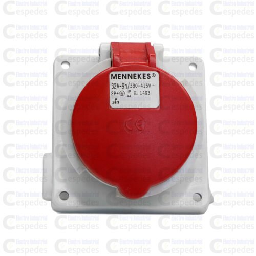 TOMA INDUSTRIAL 2X32A P/EMPOTRAR 2P+T-ROJO