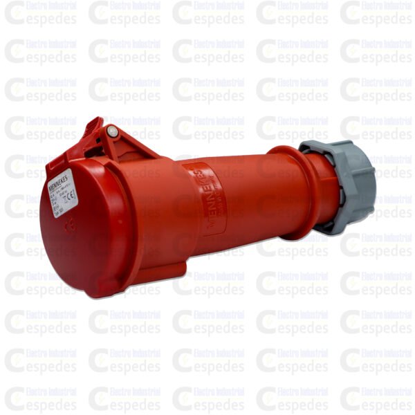 TOMA INDUSTRIAL 2X32 AEREO 2P+T-ROJO