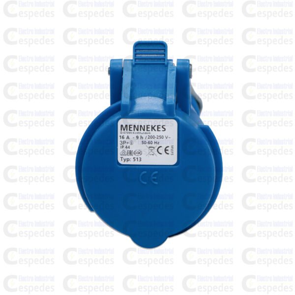 TOMA INDUSTRIAL 3X16 AEREO 3P+T-AZUL