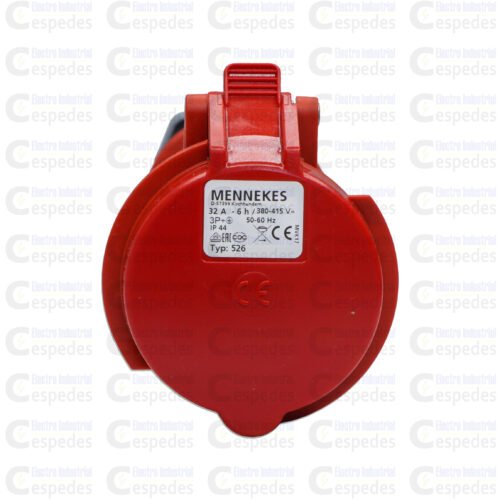 TOMA INDUSTRIAL 3X32 AEREO 3P+T-ROJO